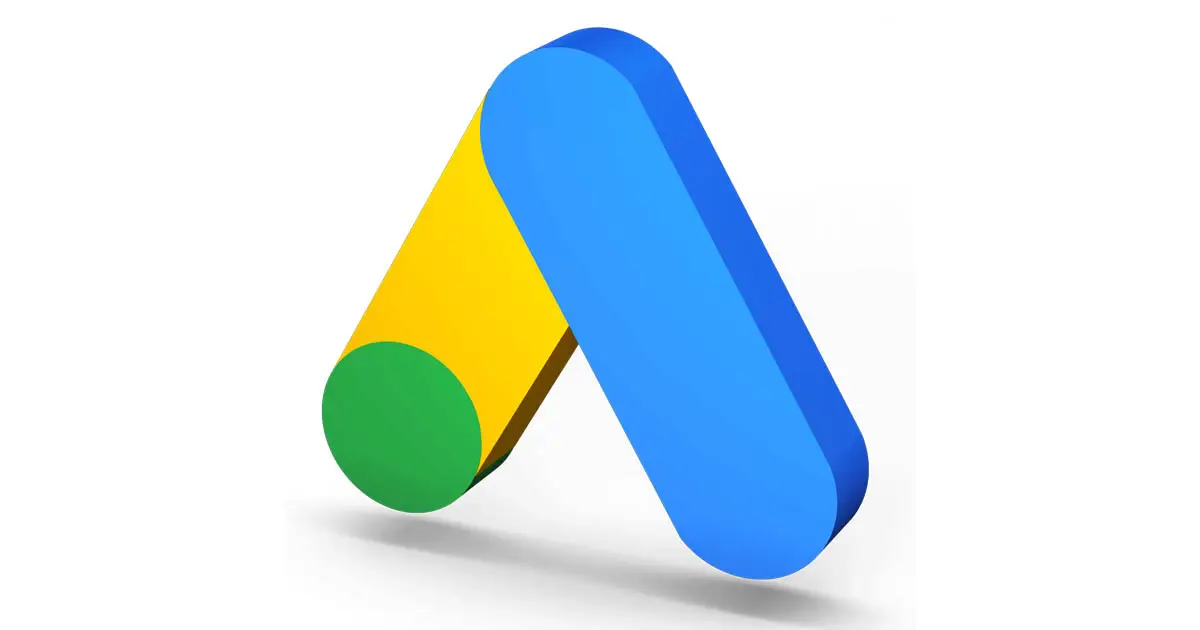 a 3D logo of google ads